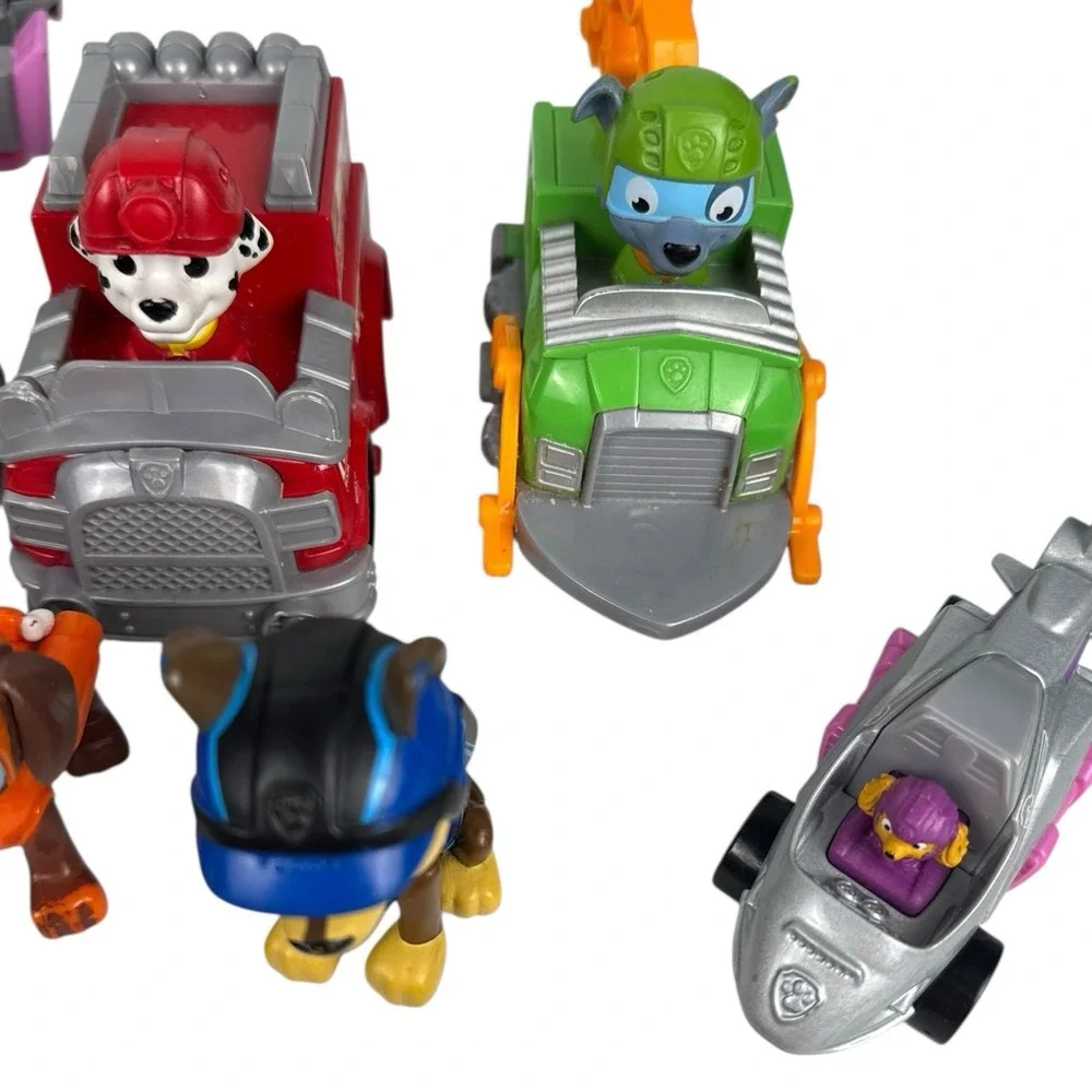 Paw Patrol Toy Lot‎ Figures Vehicles Skye Chase Rocky Everest Bundle AS IS E72Q
